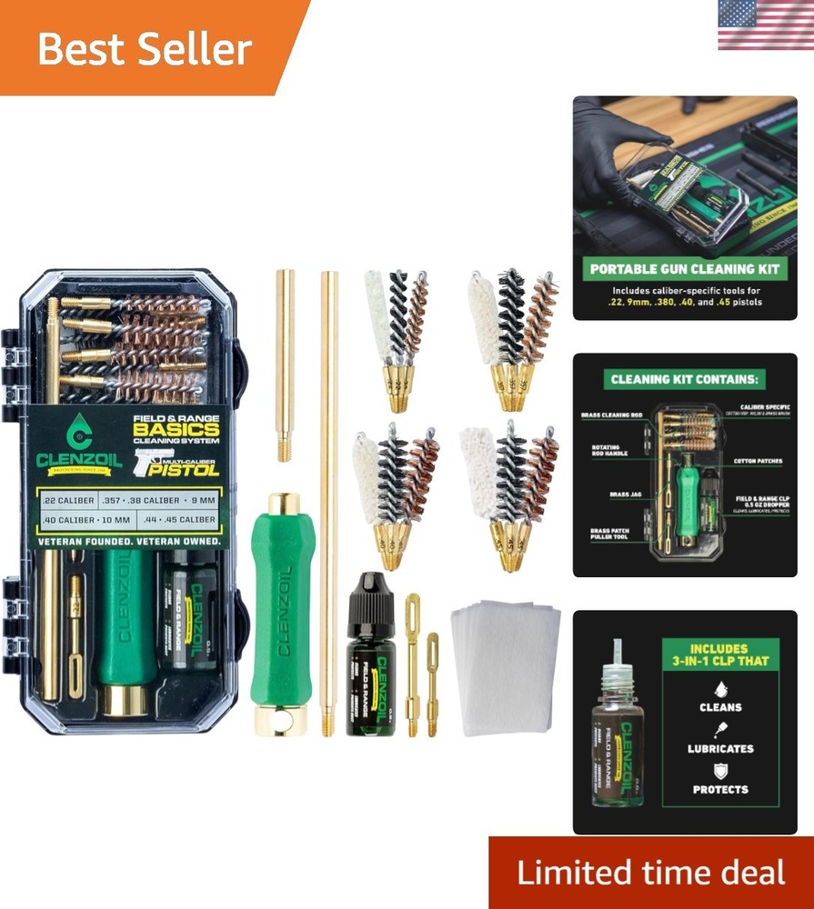 Complete Pistol Care Kit – Lightweight Cleaning Tools for Safety and Performance