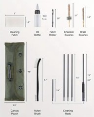 Lyman 04051 Essential Rifle Maintenance Mat 10″ x 36″ & Cleaning Tool Brush Kit