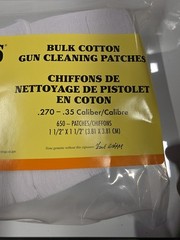 Hoppe’s No. 9 Gun Cleaning Patch, .270-.35 Caliber (650 Pack)