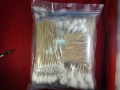 325 Count 6 Sizes Super Absorbent Low Lint Cotton Long Wood Handle Swabs
