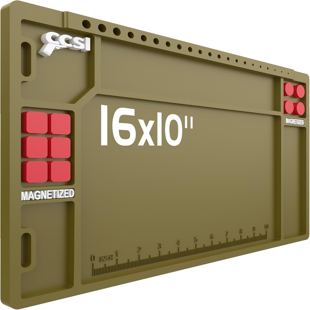 Pistol Gun Cleaning Mat Gun Cleaning Pad W/ Magnetic Organizer Parts Tray