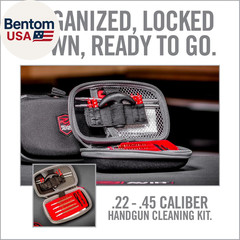 Handgun Cleaning Kit | Includes Gun Cleaning Mat 19X16 with Magnetic Parts Tray