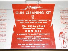VINTAGE J C HIGGINS NO. 2140 SHOTGUN GUN CLEANING KIT METAL BOX