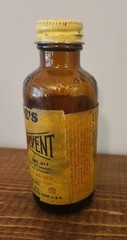 Vintage Hoppe’s Nitro Powder Solvent No.9 Bottle Amber Glass empty