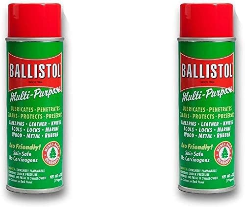 Ballistol Multi-Purpose Lubricant Cleaner Protectant 6 oz Aerosol 2-Pack
