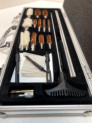 Hoppe’s Gun Cleaning Kit 23 Piece Plus Cleaning Pad With Padded Carrying Case