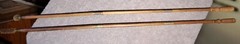 Vintage Gun Cleaning Rod – Wood & Brass – Two Rods Two Tips