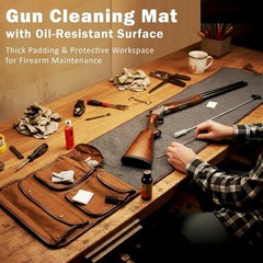 Portable Firearm Cleaning Station Ergonomic Handle Versatile Shooting Mat New