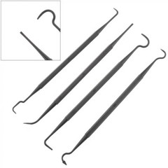 New 40pc Gun Cleaning Double Ended Pick Nylon Set Crafts Electrical Auto 7-1/4”