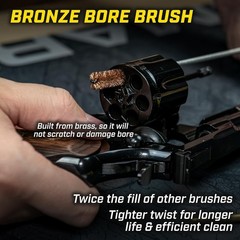 9mm Pistol Cleaning Kit with Memory-Flex Cable and Bronze Bore Brush