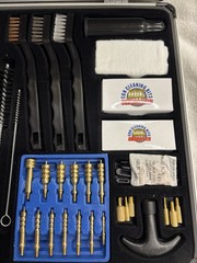DAC Super Deluxe Gun Cleaning Piece Multi Caliber Silver Case Excellent 62 Pc