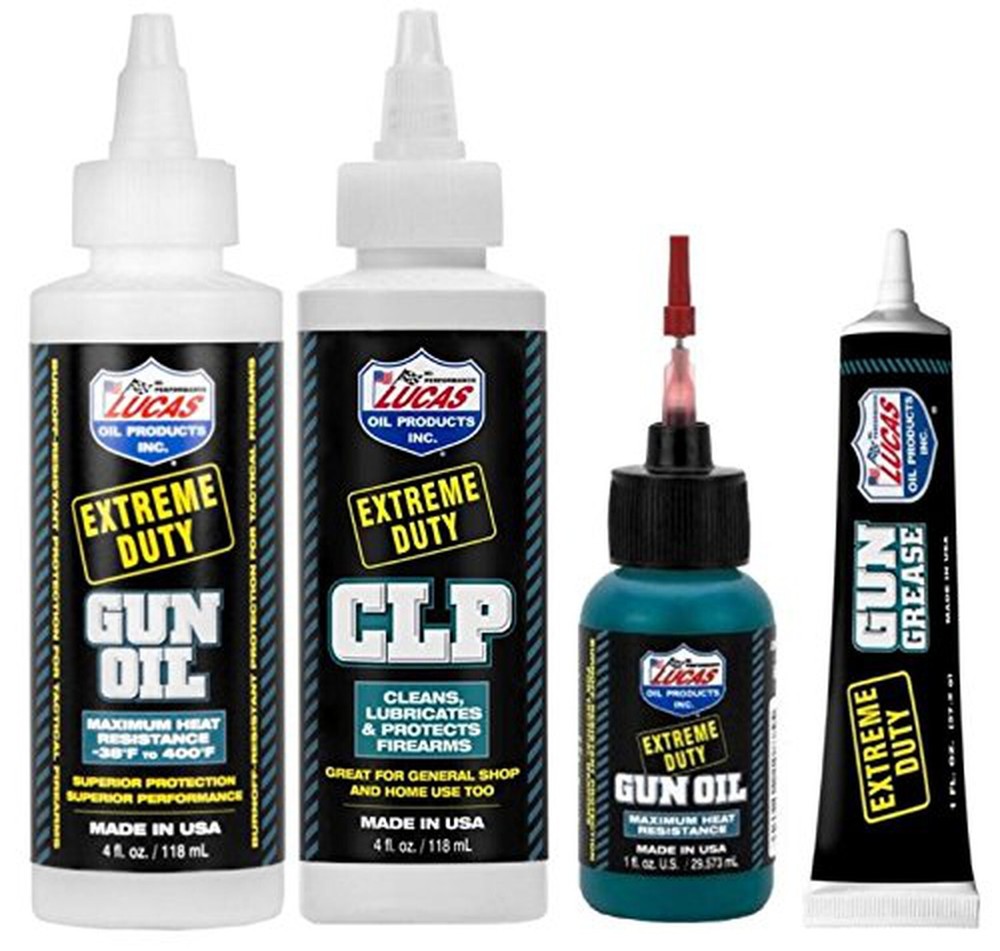 Lucas Extreme Duty 4oz Gun Oil 10877, 4oz CLP 10915, 1oz Needle Oiler 10875, …