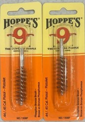 2X Hoppes Phosphor Bronze Brush .44/.45 Cal. Caliber Pisto Rifle Gun Care #1308P