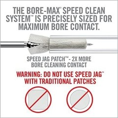 Real Avid Bore-Max Speed Jag and Patches, Bore Cleaning Jag Gun Patch Holder…