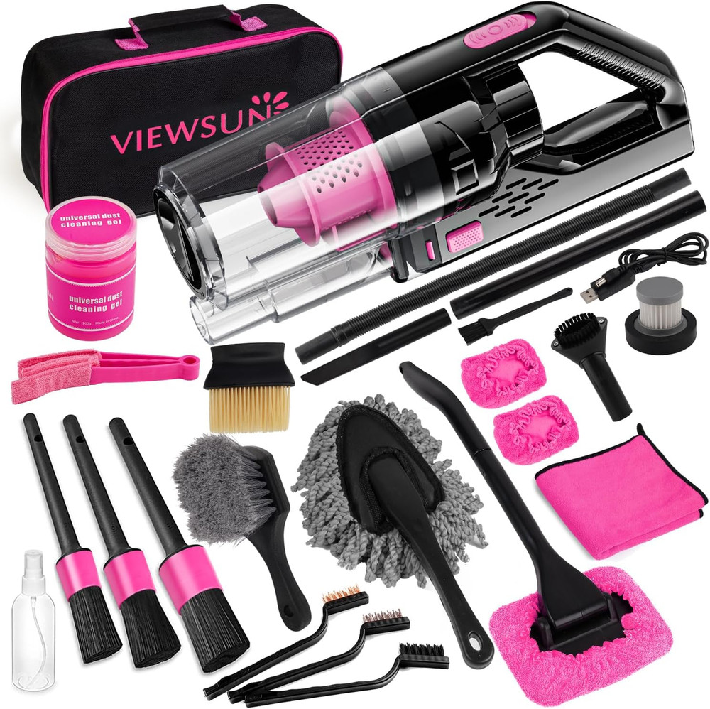 Cordless Car Vacuum Cleaner 8000PA High Power Handheld Kit with Accessories for