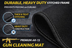 AR-15 Tactical Gun Cleaning Mat 12×36 – Heavy-Duty Non-Slip Armorer Bench Pad 🔥
