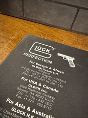 Glock Firearm Counter Mat W/Parts Diagram-(2010) 17” X 11”