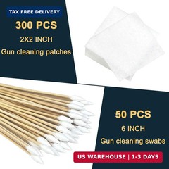 Gun Cleaning Supplies – Lint Free Gun Cleaning Patches and 6 Inch Gun Cleaning S