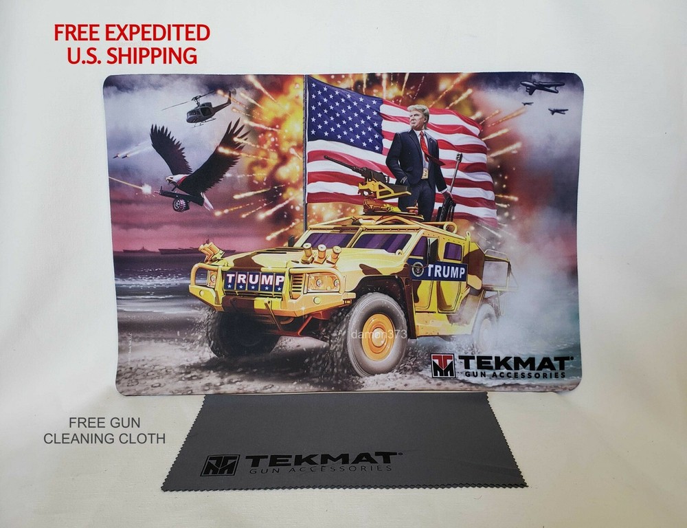 GUN CLEANING Mat Waterproof Scratch & Fade Proof Cleaning Cloth PRESIDENT TRUMP