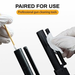 600PCS Round Gun Cleaning Patches and 200PCS Swabs – 800-Piece Rifle/Pistol C…