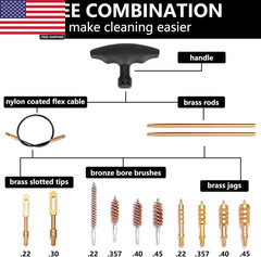 Universal Handgun Cleaning Kit .22,.357,.38,9Mm,.45 Caliber Pistol Cleaning Kit
