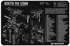Tekmat Armorers Bench Mat 11″x17″ Beretta Px4 Pistol – 17-BER-PX4