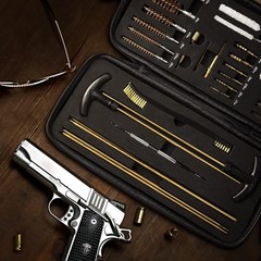 FLISSA 33PC Universal Gun Cleaning Kit Brass Rod Brush Jag Gun Cleaning Supplies