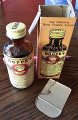 Vintage 1937 Hoppe’s Nitro Powder Solvent No. 9 Bottle, Original Liquid included