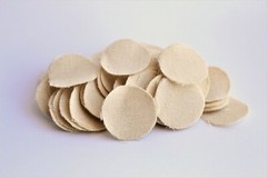 .40-.49 CAL 1 1/8″ ROUND .020″ THICK DRY SHOOTING PATCHES / QTY. 500 / EMSS4201F