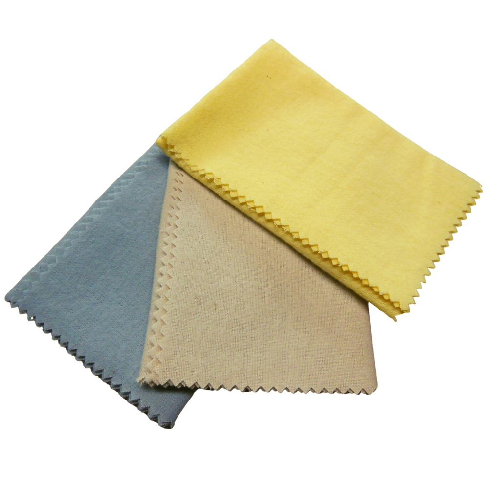 GUN CLOTH 100% COTTON DOUBLE NAPPED FLANNEL UNTREATED 10″ X 10″ (3-PACK)