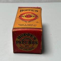 VTG Hoppes .22 Caliber No. 1 Gun Cleaning Patches Box Advertising Store Display
