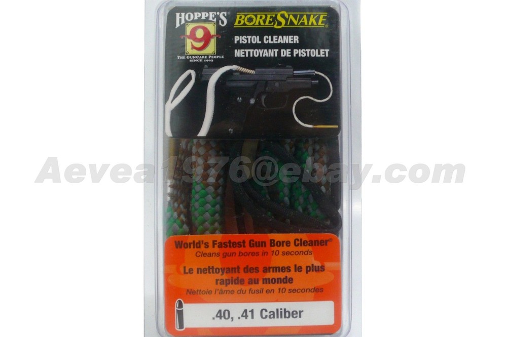 Hoppe’s 9 BoreSnake Bore Cleaner Pistol .40 & .41 Cal #24003