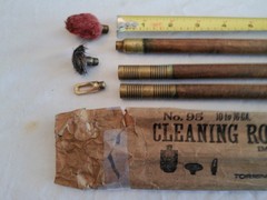 Vintage Eureka #95 3 Shotgun Cleaning Rods w/ 3 Implements, Ortginal Package