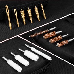 GLORYFIRE Gun Cleaning Kit Fits .22 .357/9mm .38 .40 One Size, Tactical Onyx