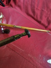 Antique 3pc Wooden&Brass Gun Cleaning Rod 36″ Shotgun/Black Powder Rifle No…
