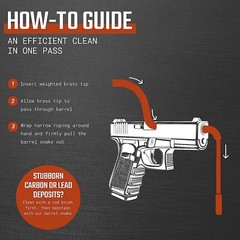 Gun Snake – Reusable and Compact Gun Cleaning Rope 9mm, .357, .380, .38
