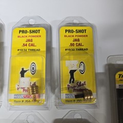 Pro-Shot Black Powder Rifle Cleaning Jag Lot of 5 #J58, J54, J50, J45, all 10/32