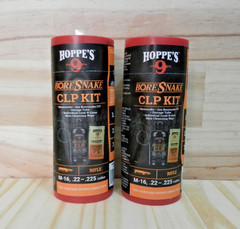 Hoppe’s #9 BoreSnake CLP Kit; Cleaning Kit; 22-225; 223; Rifle; 2 Pack; 210556