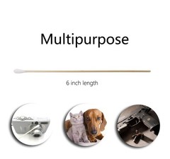 500 PCS 6 Inch Cotton Swabs Bamboo Handle