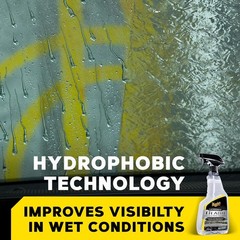 Meguiar’s Ultimate Glass Cleaner & Water Repellent, Streak-Free Shine, 16oz