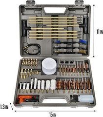 Premium Handgun and Shotgun Cleaning Kit with Reinforced Rods & Brass Brushes