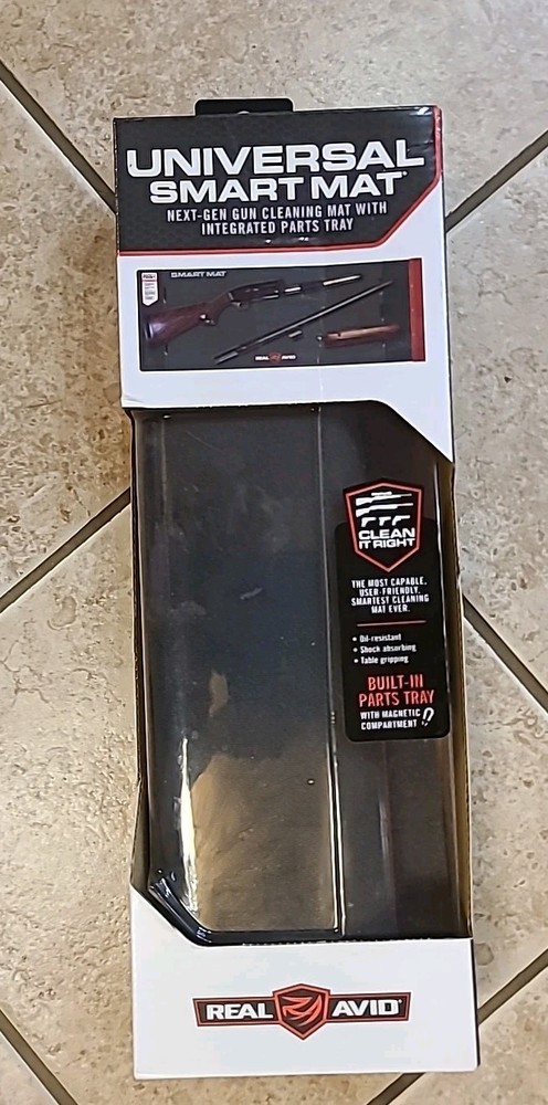 NIB Real Avid Univ.NextGen Smart Mat 43×16 Long Gun Cleaning Mat Parts Tray