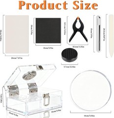 Sport Card Cleaning Kit with Heat Pen Acrylic Humidor and Accessories for