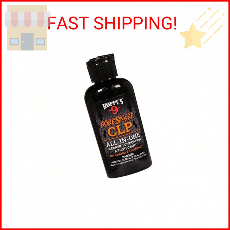Hoppe’s HSO Boresnake Clp All-In-One Oil, 2 oz Squeeze Bottle