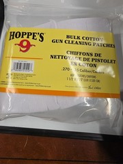 Hoppe’s No. 9 Gun Cleaning Patch, .270-.35 Caliber (650 Pack)
