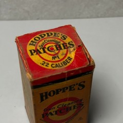 VTG Hoppes .22 Caliber No. 1 Gun Cleaning Patches Box Advertising Store Display