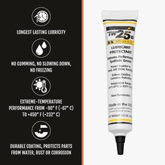 Gun Grease Lubricant 1.5-Ounce Tube for Firearms Maintenance and Protection