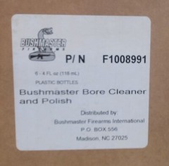 BUSHMASTER FIREARMS INC BORE CLEANER & POLISH CASE OF 6 4 OZ BOTTLES (F1008991)
