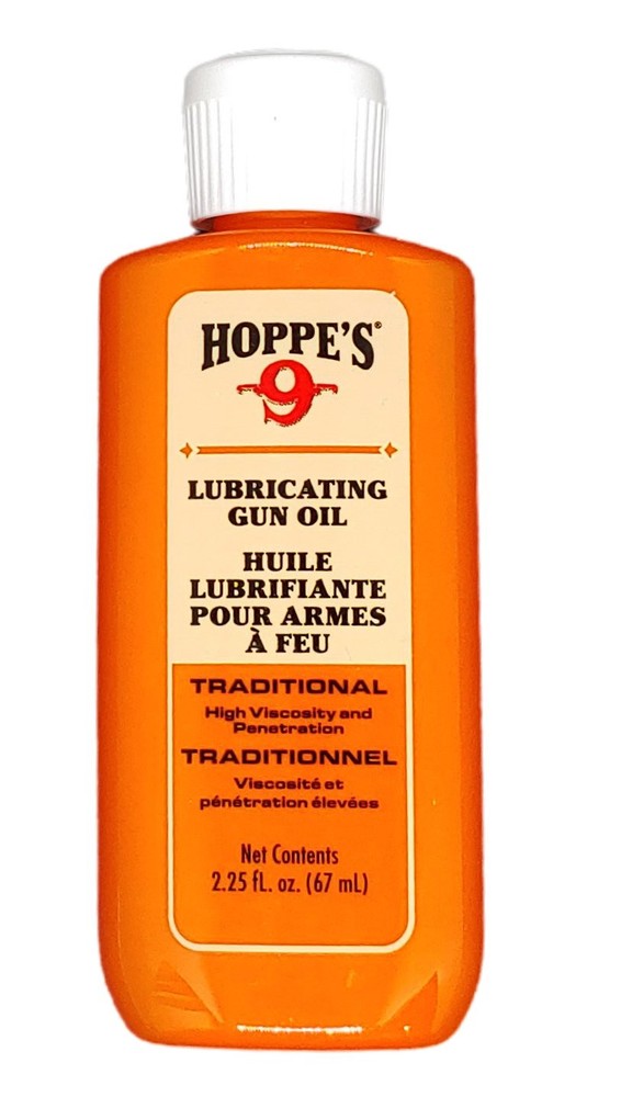 Hoppes No. 9 Lubricating Oil for Firearm Fishing Reels 2-1/4 oz Bottle 91003