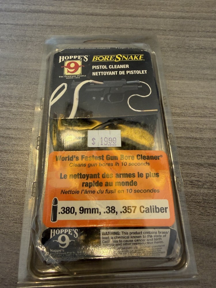 NEW Hoppe’s BoreSnake Pistol Cleaners [.380, 9mm, .38, .357 Caliber]